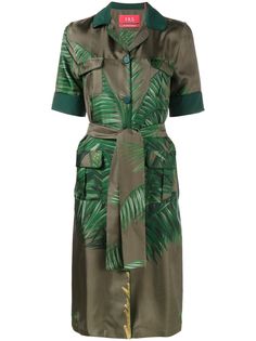 F.R.S For Restless Sleepers платье-рубашка с принтом листьев пальмы