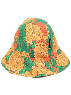 Mini Rodini шляпа из органического хлопка с цветочным принтом