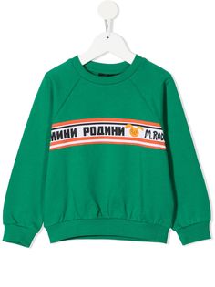 Mini Rodini толстовка Moscow с контрастной вставкой