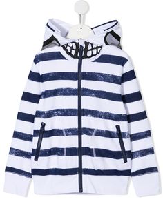 Stella McCartney Kids полосатое худи на молнии