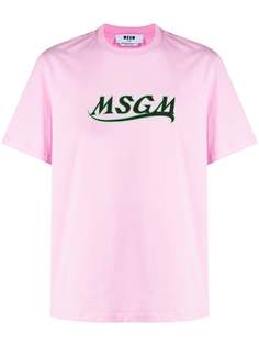 MSGM футболка с короткими рукавами и логотипом