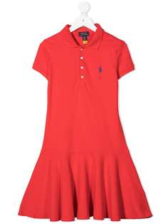 Ralph Lauren Kids платье с воротником поло
