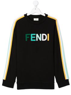 Fendi Kids толстовка с логотипом