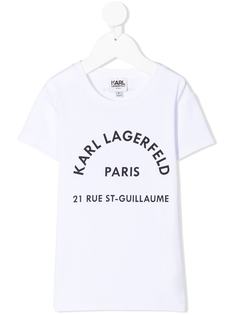 Karl Lagerfeld Kids футболка с логотипом