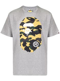 A BATHING APE® футболка с камуфляжным принтом Big Ape Head Bape