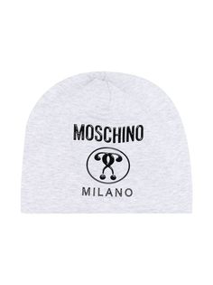 Moschino Kids шапка бини с логотипом