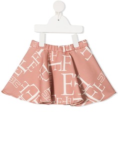 Elisabetta Franchi La Mia Bambina расклешенная юбка с логотипом