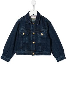 Alberta Ferretti Kids укороченная джинсовая куртка