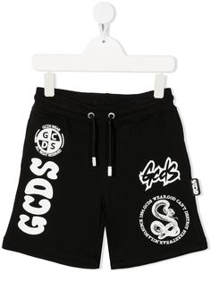 Gcds Kids шорты с кулиской и логотипом