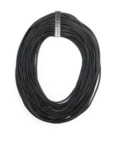 Monies multi-strap leather necklace