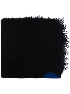 Yohji Yamamoto шарф в горох с бахромой