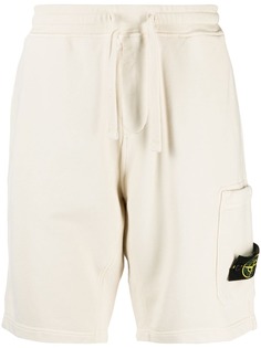Stone Island шорты с нашивкой-логотипом