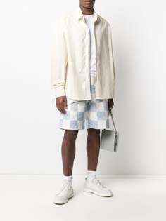 Jacquemus checkerboard-pattern cargo shorts