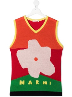 Marni Kids джемпер вязки интарсия без рукавов