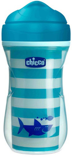 Чашка-поильник детский Chicco Active Cup, 14+, 266 мл, акула (340624132) (00006981200050)
