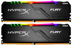 Оперативная память HyperX Fury 16GB 2666Mhz RGB CL16 (HX426C16FB3AK2/16)