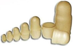 Матрешка Нескучные игры 7 в 1, под роспись (Р-45/756 РНИ)