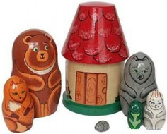 Матрешка Нескучные игры "Теремок", 7 персонажей (Р-45/750)