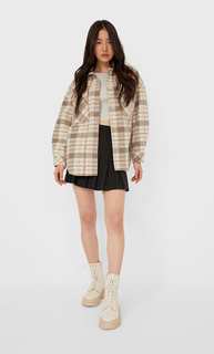 Stradivarius Юбка В Складку Женская Коллекция Черный Xs