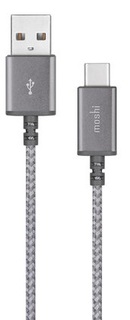 Кабель Moshi Integra USB-C - USB-A 0.25м (серый)