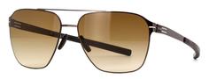Солнцезащитные очки Ic Berlin IB Jonathan I Gun-Metal Black Brown-Sand Flex