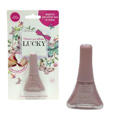Лак Lucky для ногтей розово-перламутровый металлик