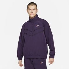 Мужская куртка с капюшоном и молнией на половину длины Nike Sportswear Heritage Windrunner