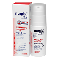 Numis Med, Ночной крем для лица Urea 5%, с гиалуроновой кислотой, 50 мл