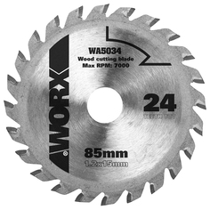 Пильный диск Worx твердосплавный 24Т ТСТ 85х1,2х15 мм