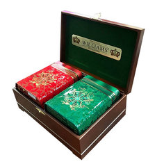 Подарочный чайный набор Williams в деревянной шкатулке, 2х150 г