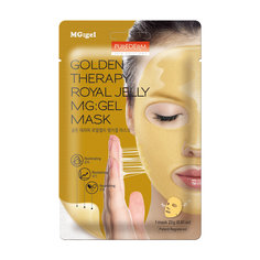 Гидрогелевая маска Purederm Golden Therapy Royal Jelly MG:Gel Mask с маточным молочком и золотом