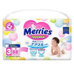 Подгузники-трусики Merries M 6-10 кг 33 шт