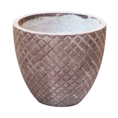 Кашпо Hoang pottery ромбы 40x35 см бронза