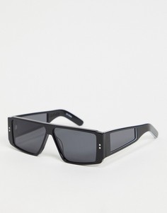 Мужские квадратные солнцезащитные очки черного цвета Spitfire Teknoir-Черный цвет