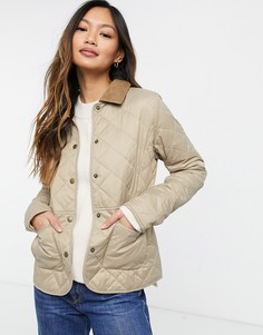 Кремовая стеганая куртка Barbour Deveron-Белый