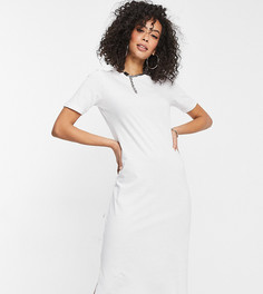 Белое длинное платье-футболка Brave Soul Tall otto-Белый