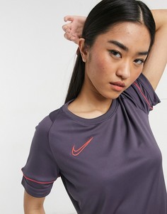 Темно-фиолетовая футболка Nike Football Academy Dry-Голубой