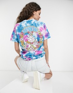 Розовая футболка с принтом тай-дай RIPNDIP Hippe Dippie-Розовый цвет