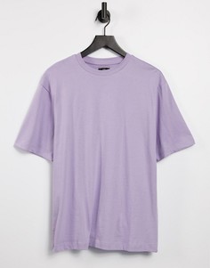 Сиреневая oversized-футболка River Island-Фиолетовый цвет