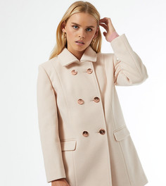 Светло-розовое пальто Miss Selfridge Petite-Розовый цвет