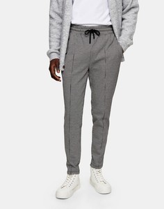 Серые джоггеры с узором «гусиная лапка» Topman-Серый