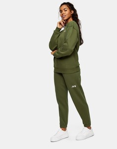 Спортивные джоггеры цвета хаки Topshop Active-Коричневый цвет
