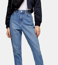 Выбеленные джинсы в винтажном стиле с рваными краями Topshop Tall-Голубой