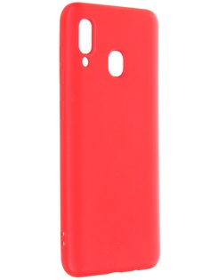 Чехол Krutoff для Samsung Galaxy A20 / A30 A205 A305 Silicone Red 12278