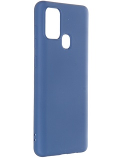 Чехол Krutoff для Samsung Galaxy A21s A217 Silicone Case Blue 12427