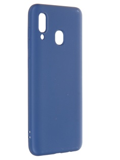 Чехол Krutoff для Samsung Galaxy A20/A30 A205/A305 Silicone Case Blue 12420