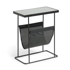 Приставной стол vogue (la forma) черный 45x55x25 см.