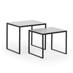 Комплект столиков tropica (2 шт) (la forma) черный 55x45x43 см.