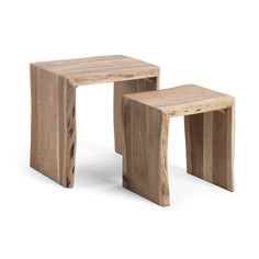 Набор столиков kairy (2 шт) (la forma) коричневый 50x50x42 см.