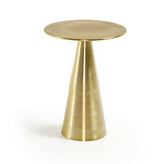 Приставной столик rhet (la forma) золотой 50 см.